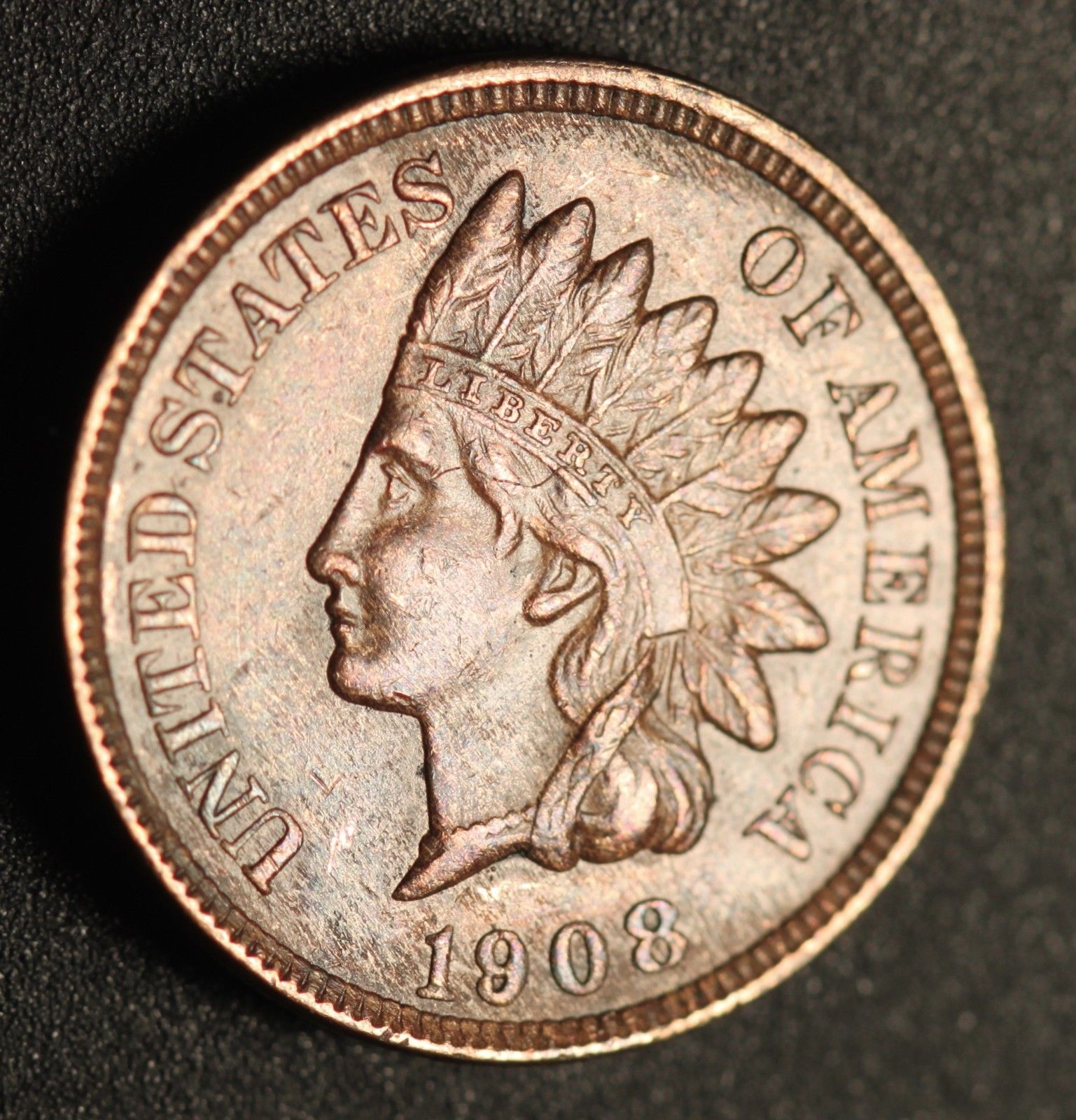 1908 MPD-012, RPD-004 - Indian Head Penny - Photo by Ed Nathanson