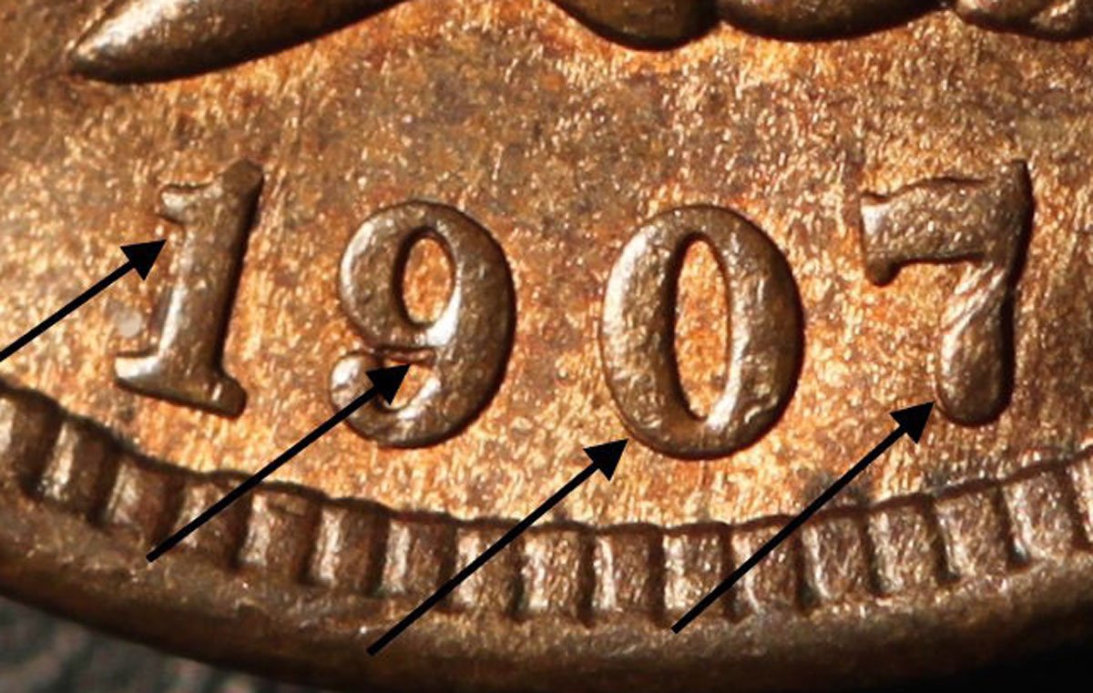 1907 RPD-014 Indian Head Penny - Photo by Ed Nathanson