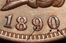 1890 RPD-009 - Indian Head Penny - Photo by Ed Nathanson