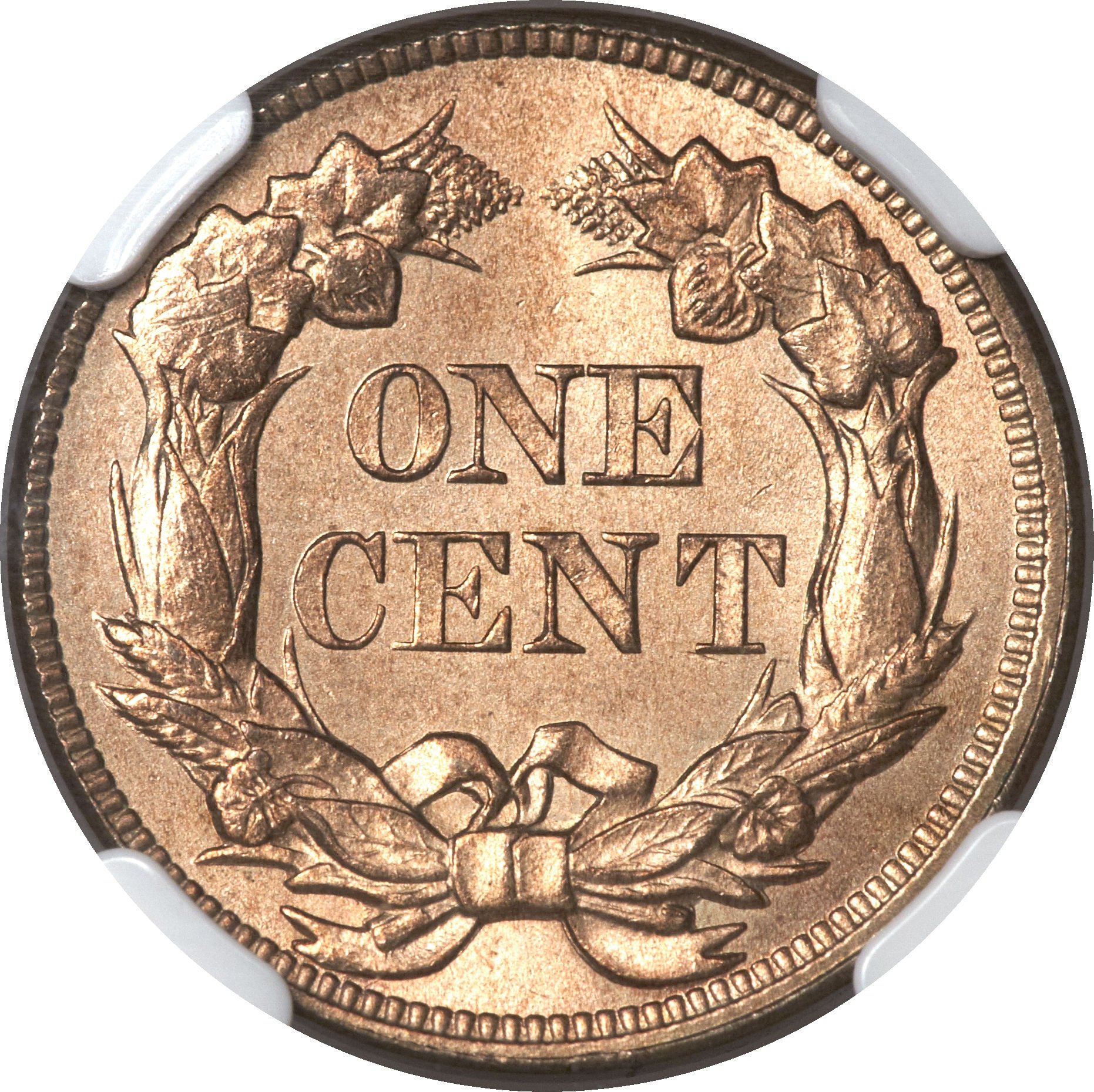 1857 Reverse of MDC-003 Flying Eagle Penny - Photo Courtesy of Heritage Auctions