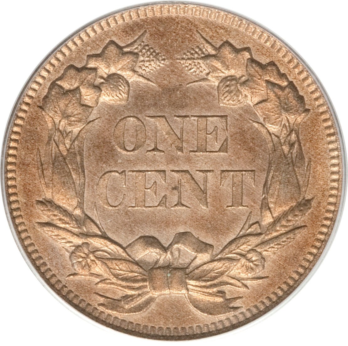 1857 Reverse RPD-002 Flying Eagle Penny - Photo Courtesy of Heritage Auctions