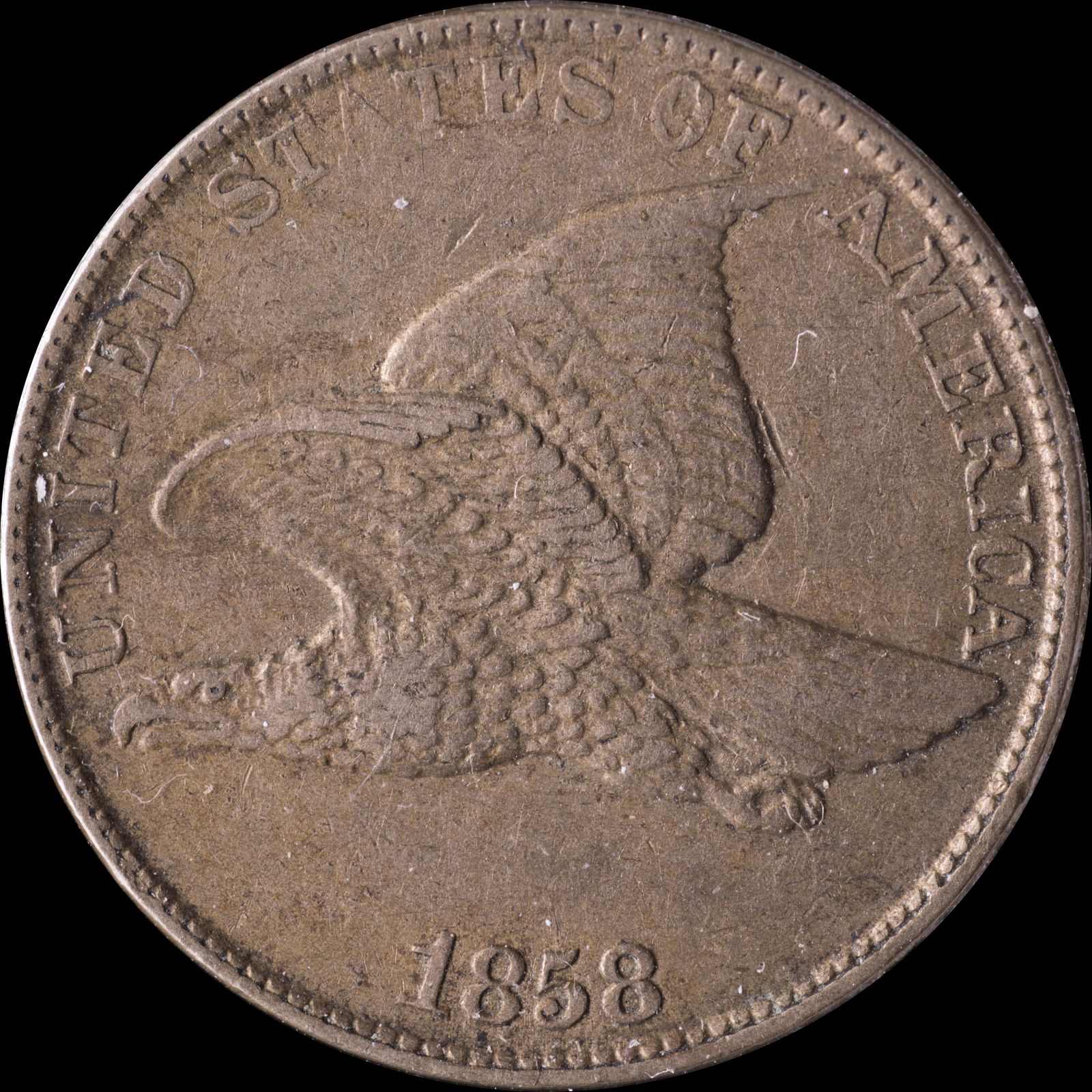 1858 LL DDO-012 - Flying Eagle Penny