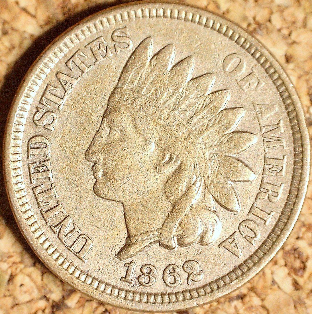 1862 PUN-001 - Indian Head Penny - Photo by David Killough