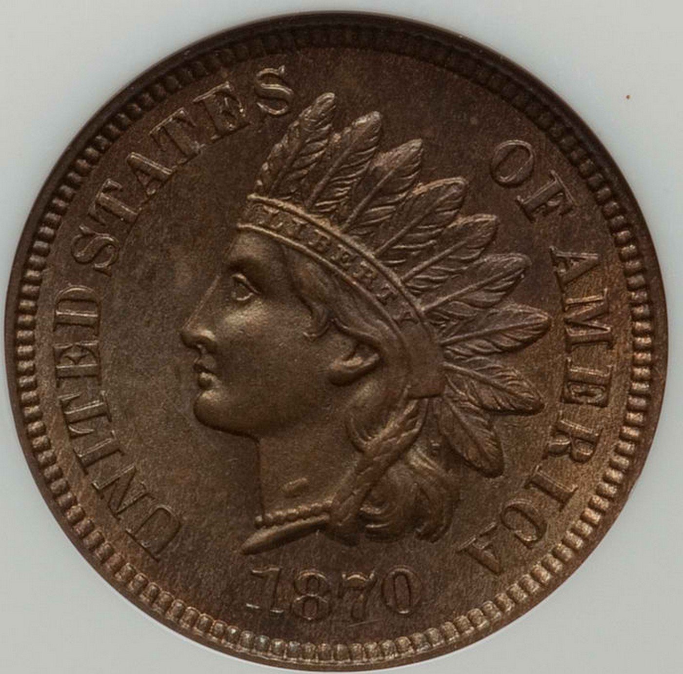 1870 DDR-017 Indian Head Penny - Photos courtesy of Heritage Auctions