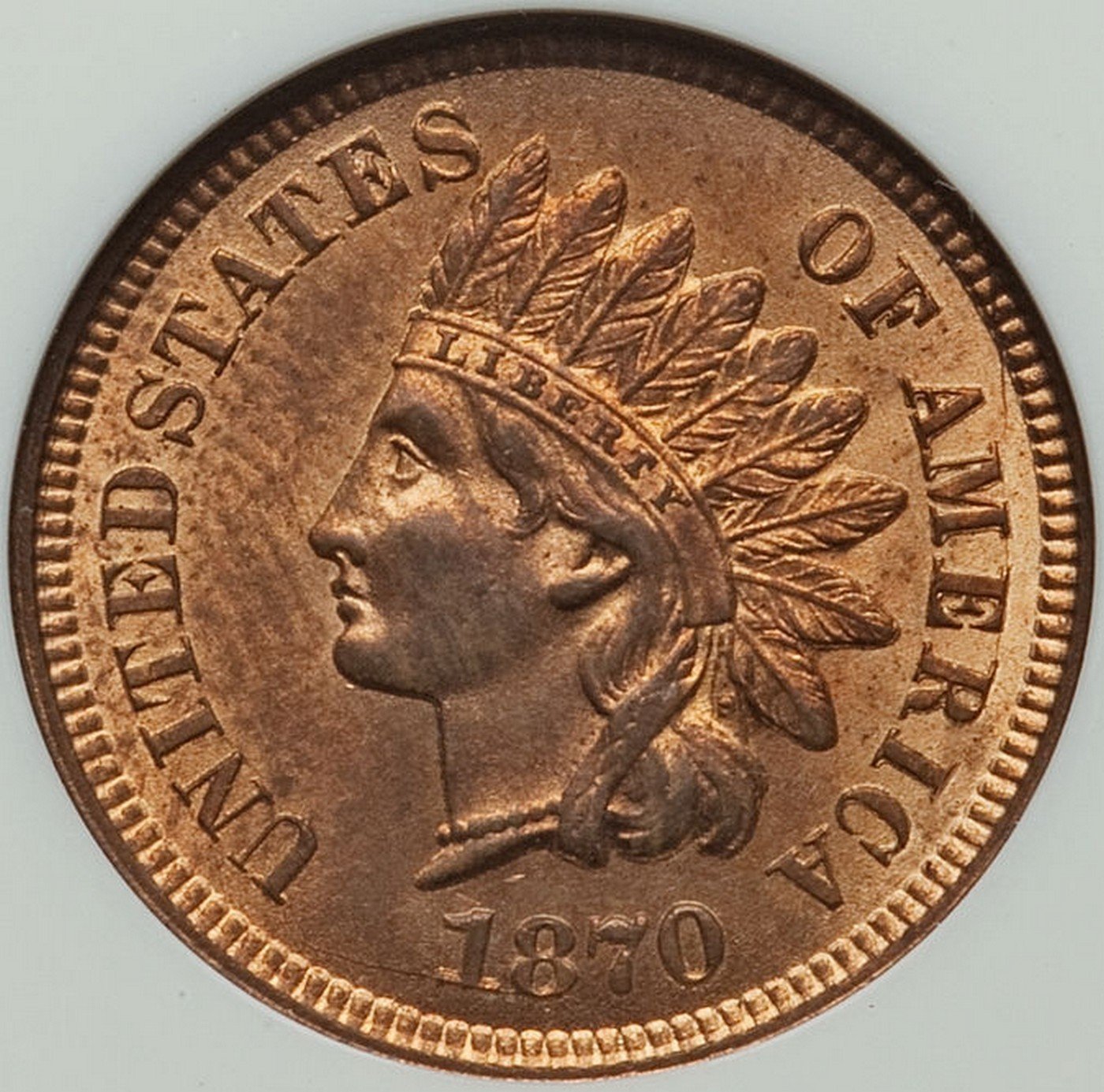 1870 RPD-004 Indian Head Penny - Photos courtesy of Heritage Auctions