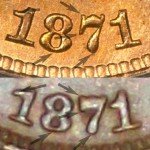 Counterfeit 1871 Indian Cent - Photo provided by Kurt Story