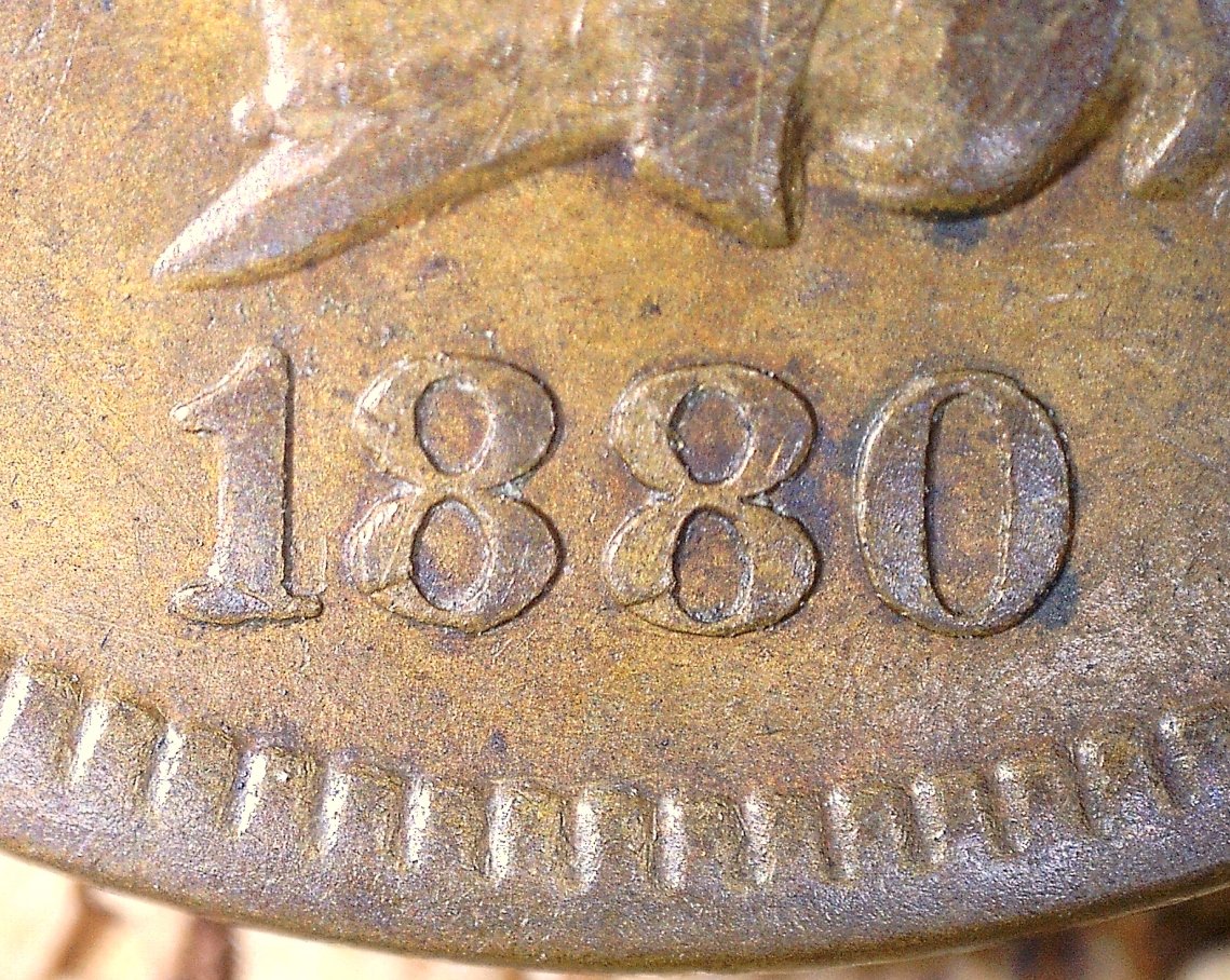 1880 PUN-004 - Indian Head Penny - Photo by David Killough