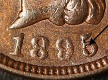 1895 RPD-012 - Indian Head Penny - Photo by Ed Nathanson
