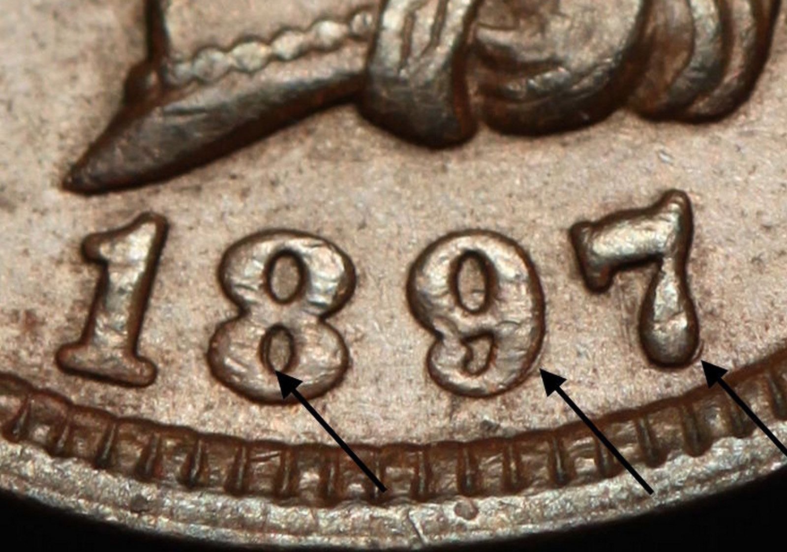 1897 RPD-013 - Indian Head Penny - Photo by Ed Nathanson