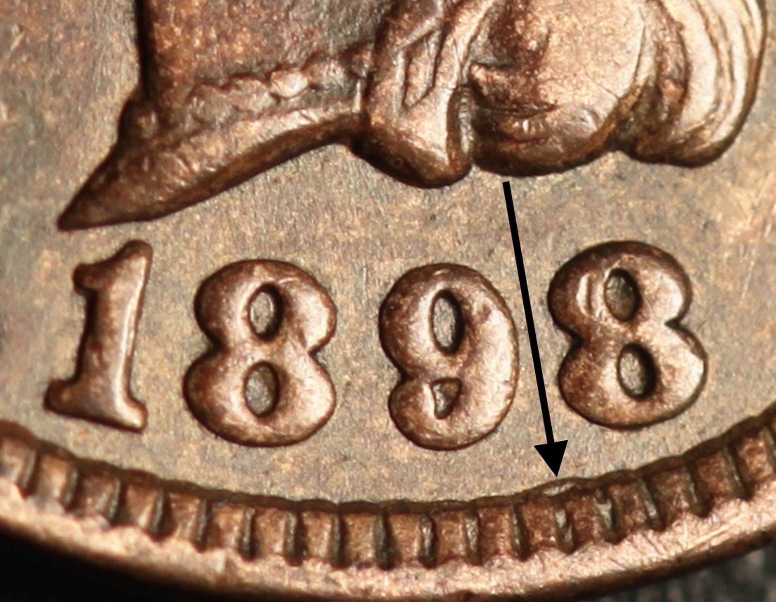 1898 MPD-004 - Indian Head Penny - Photo by Ed Nathanson