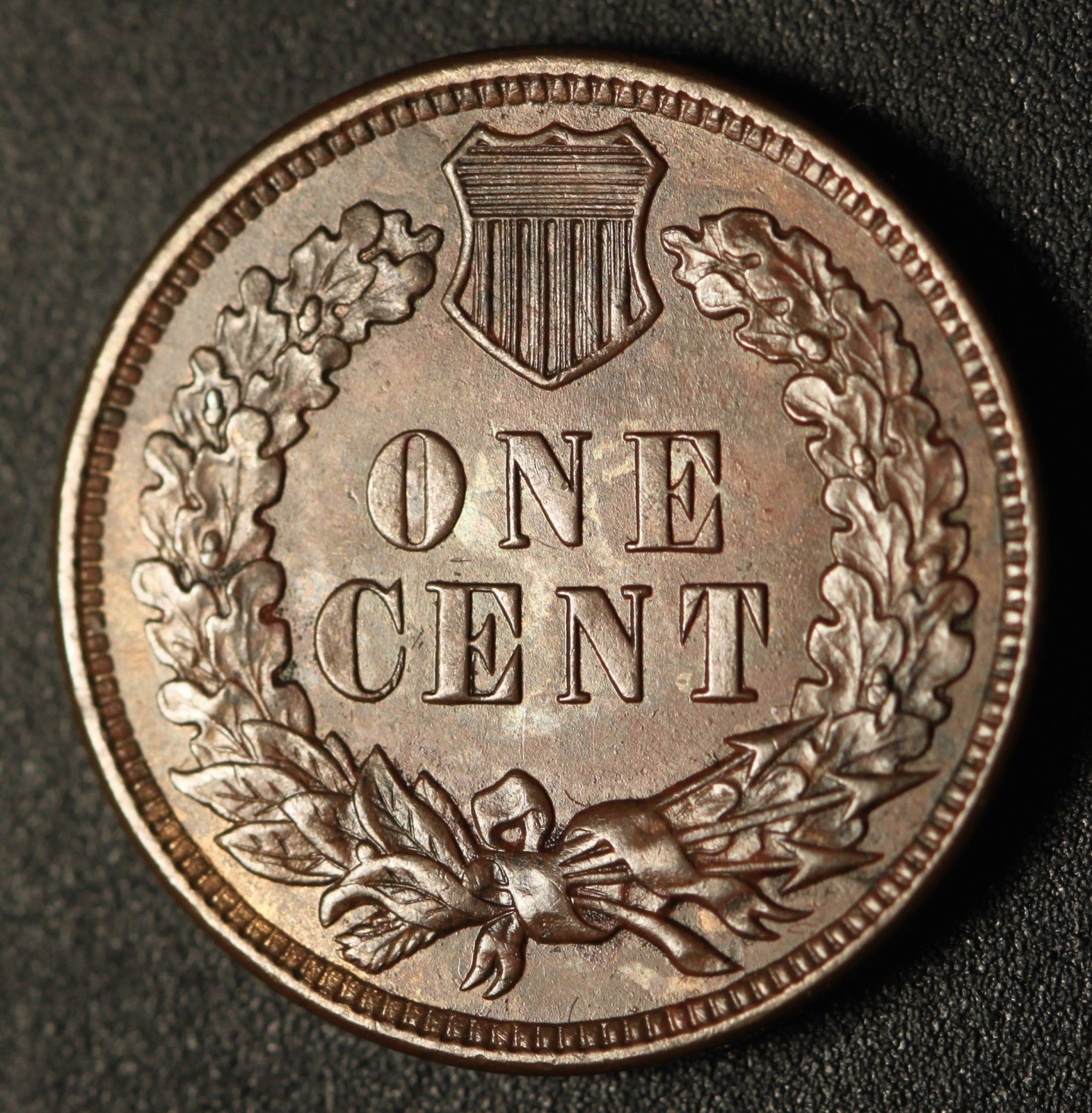 Reverse of 1906 RPD-032 - Indian Head Penny - Photo by Ed Nathanson
