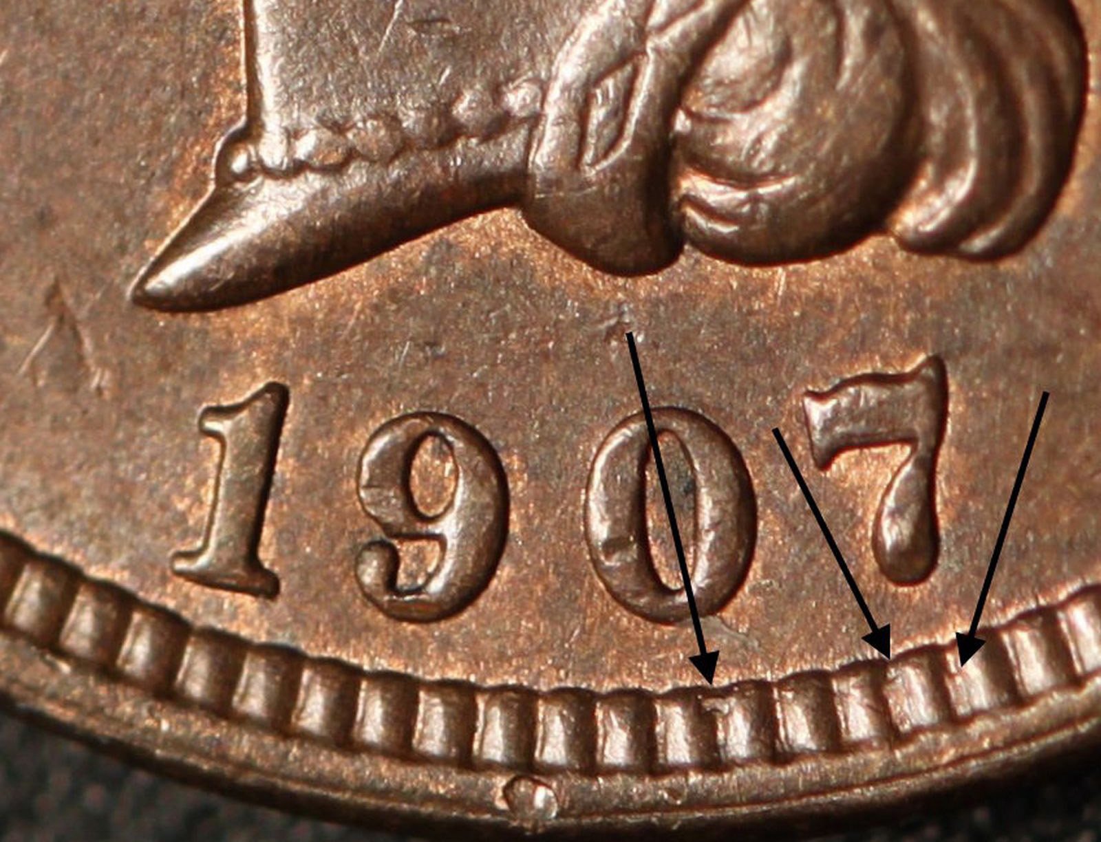 1907 MPD-007 - Indian Head Penny - Photo by Ed Nathanson