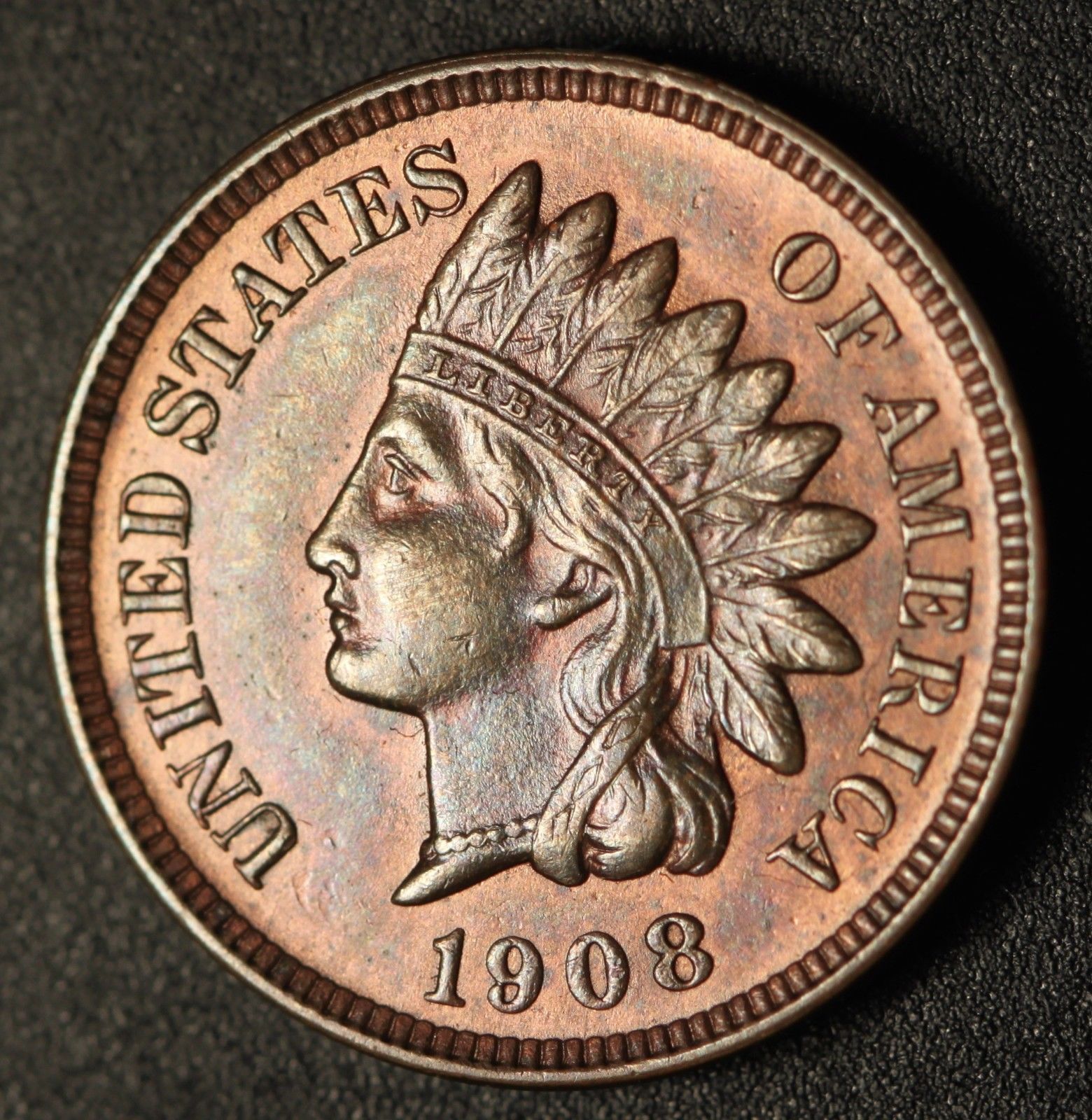 1908 RPD-015 - Indian Head Penny - Photo by Ed Nathanson