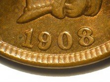 1908 RPD-007 - Indian Head Cent - Photo by David Poliquin