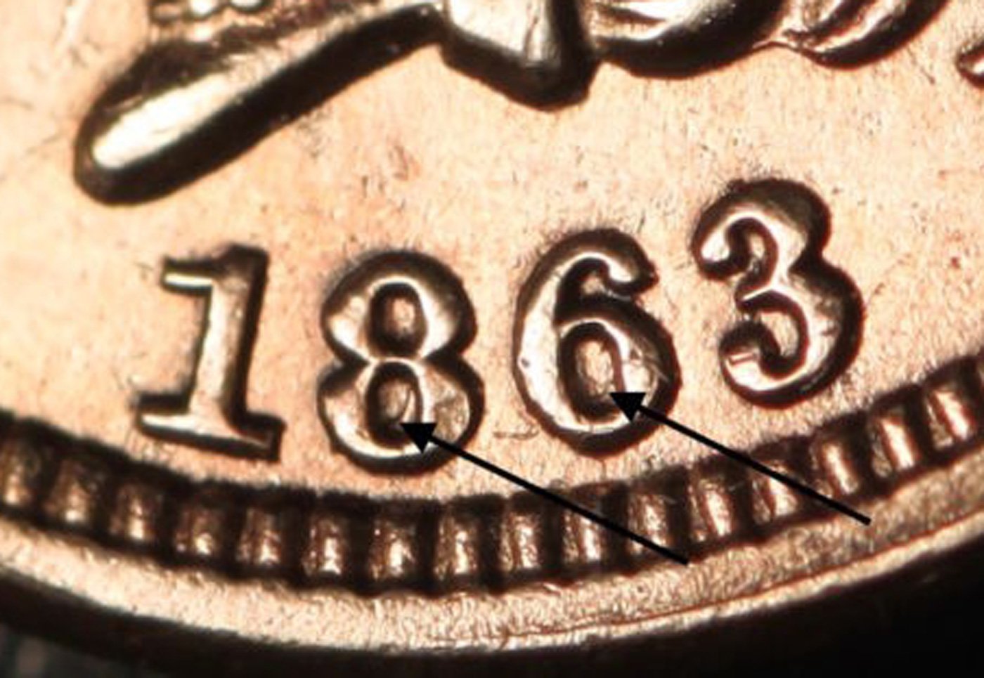 1863 RPD-013 - Indian Head Penny - Photo by Ed Nathanson