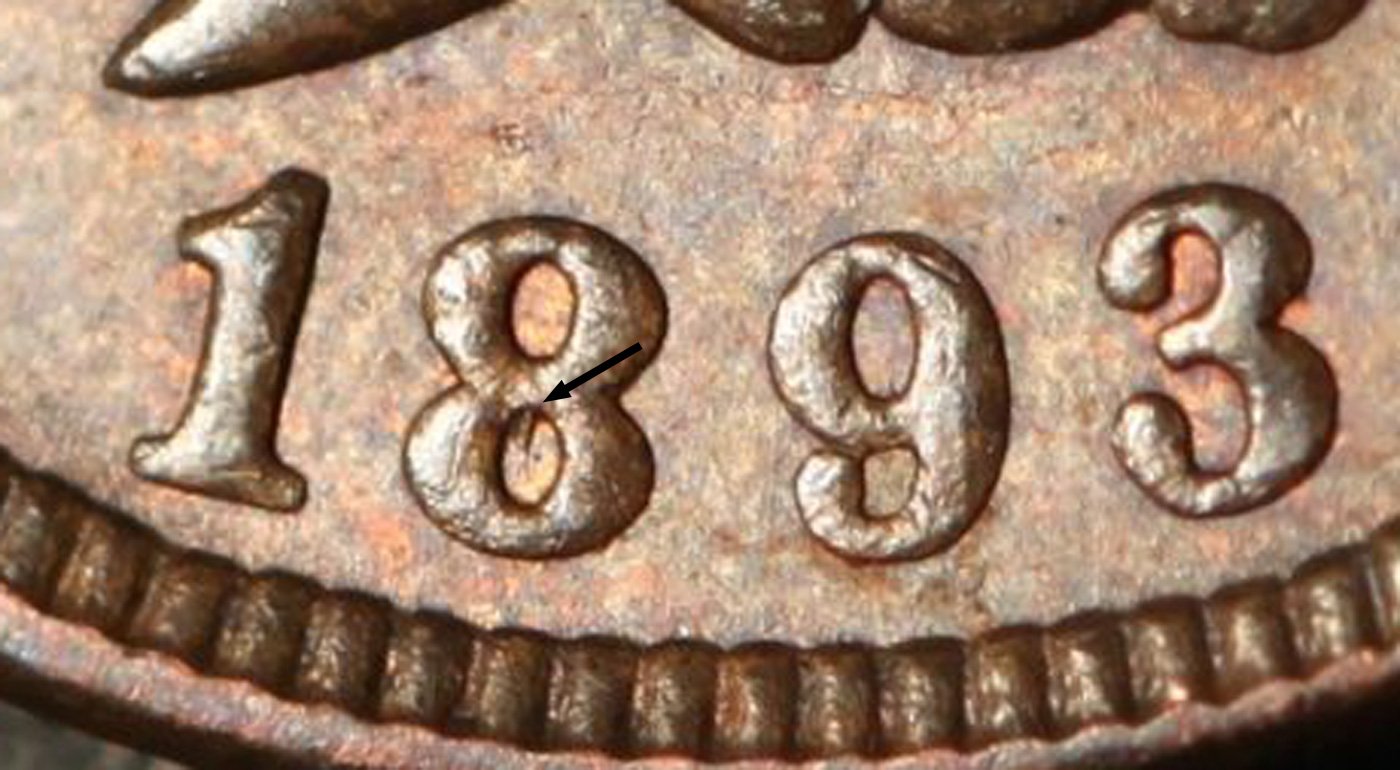 1893 RPD-015 - Indian Head Penny - Photo by Ed Nathanson