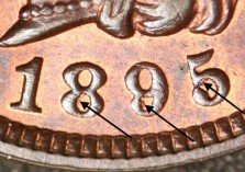 1895 RPD-010 - Indian Head Penny - Photo by Ed Nathanson