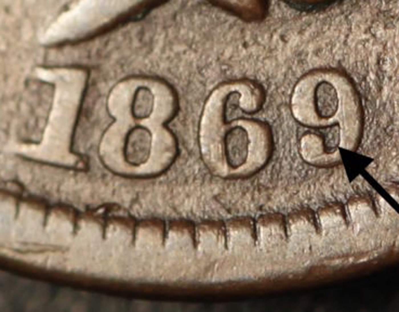 1869 RPD-014 - Indian Head Penny - Photo by Ed Nathanson