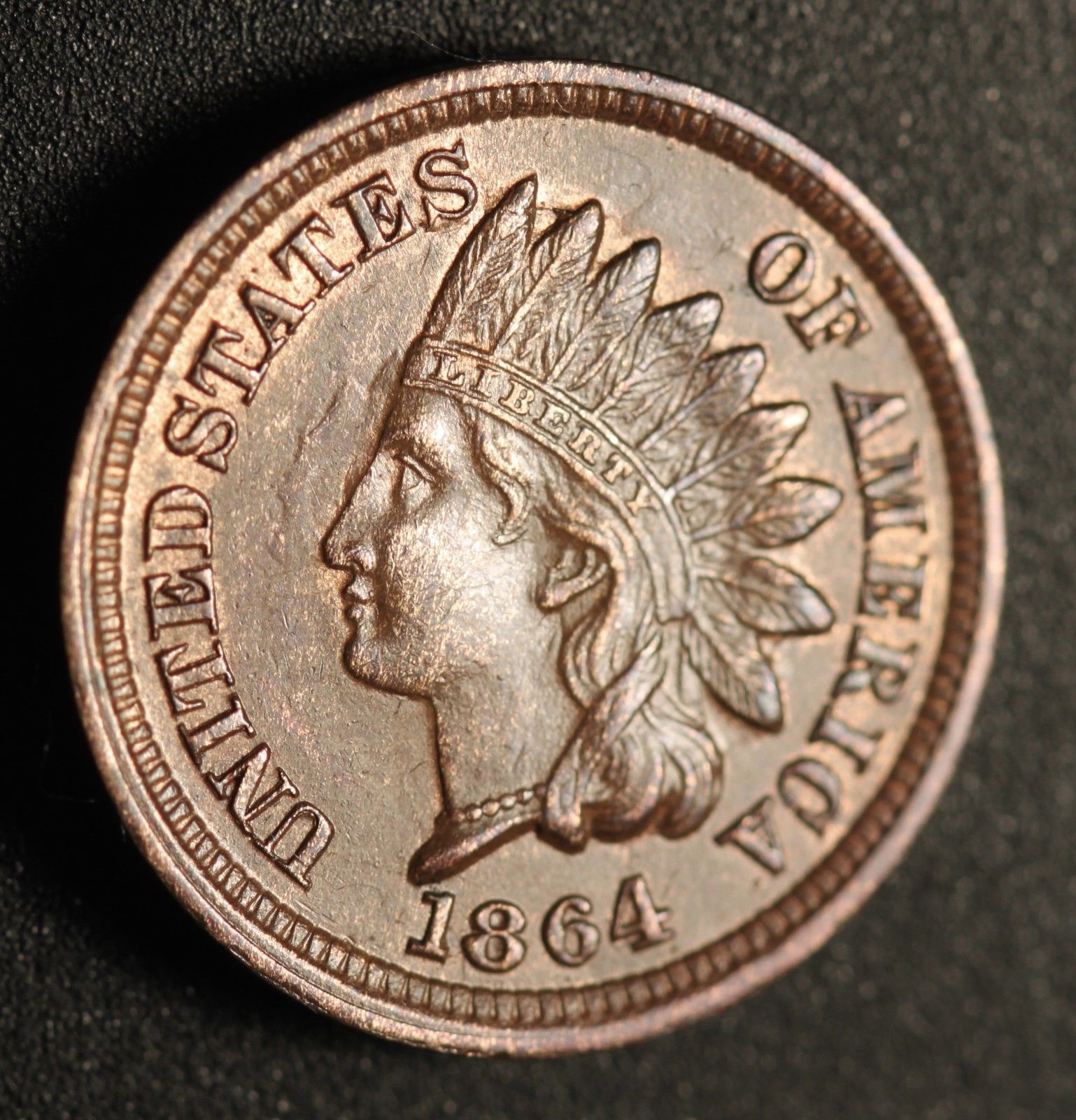 1864 No-L RPD-006 - Indian Head Penny - Photo by Ed Nathanson