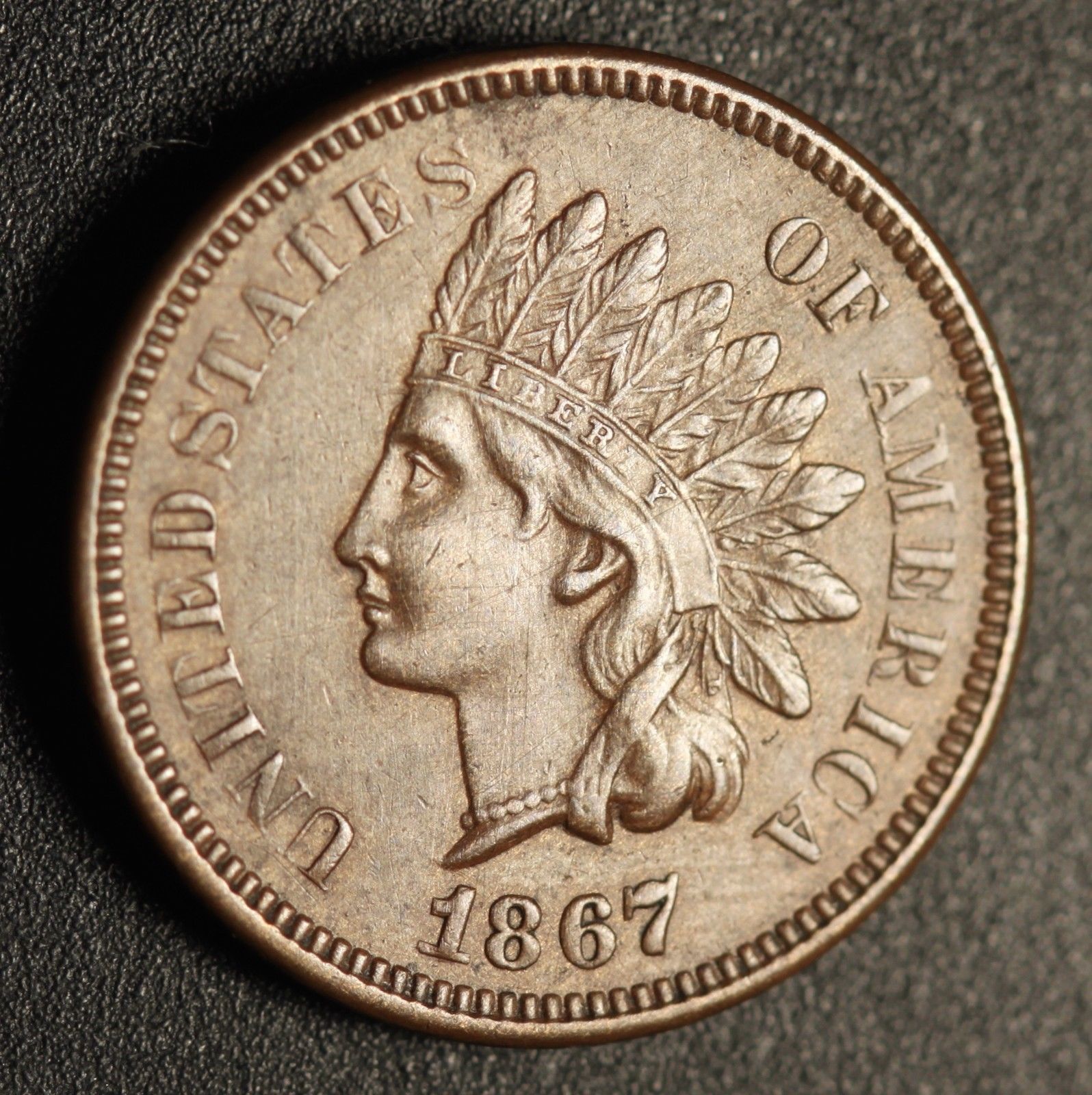 1867 RPD-002 - Indian Head Penny - Photo by Ed Nathanson