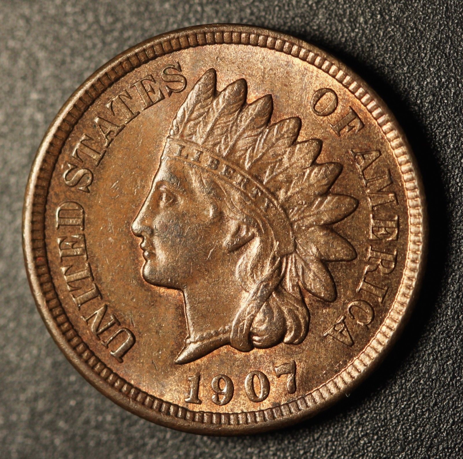 1907 RPD-014 Indian Head Penny - Photo by Ed Nathanson