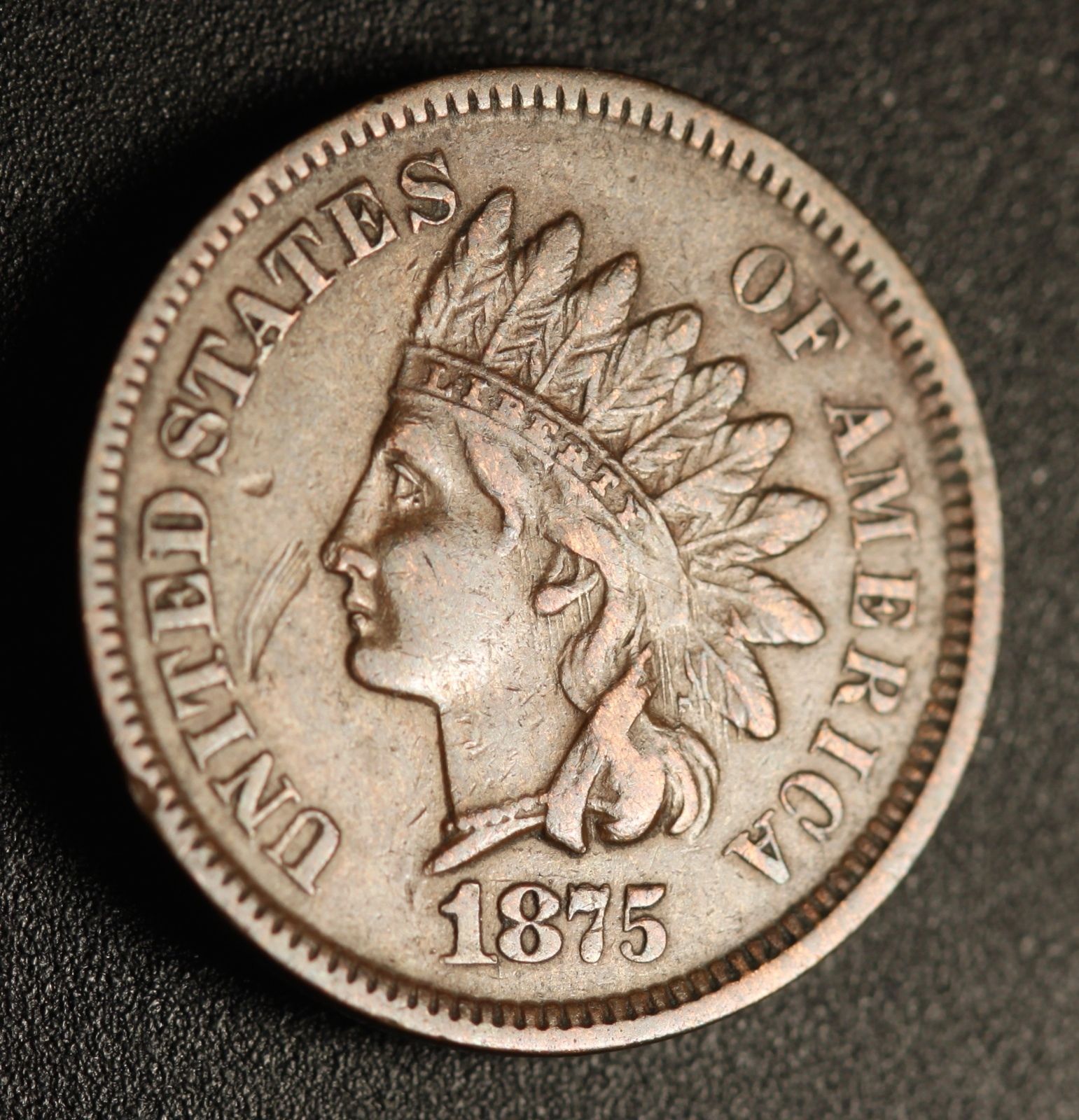 1875 ODD-001 Indian Head Penny - Photo by Ed Nathanson