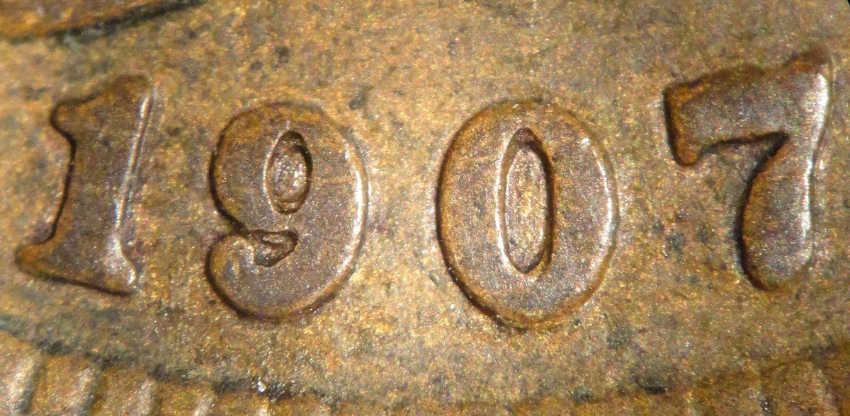 1907 MPD-013, RPD-025 Indian Head Penny