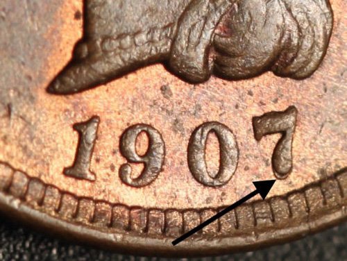 1907 RPD-046 - Indian Head Penny - Photo by Ed Nathanson