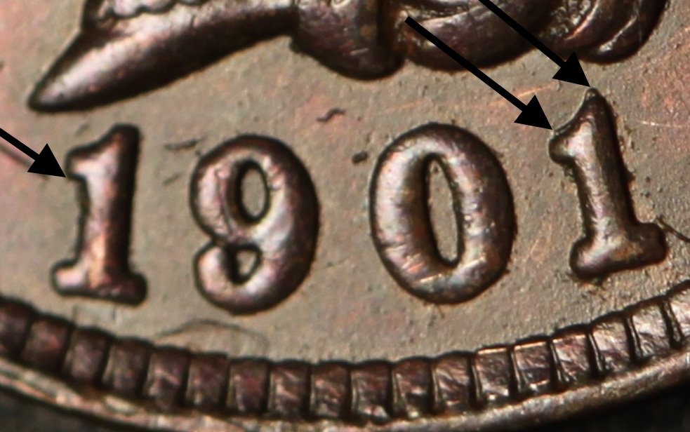 1901 RPD-019 - Indian Head Penny - Photo by Ed Nathanson