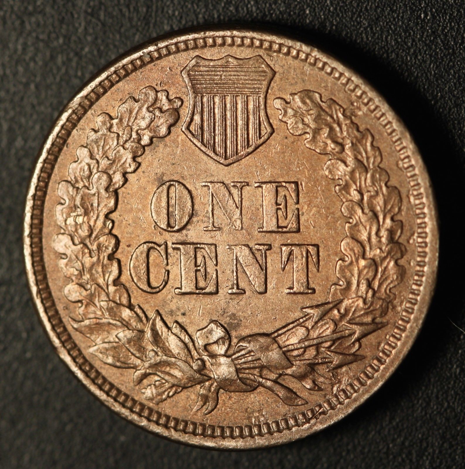 Reverse of 1864 CN RPD-003 - Indian Head Penny - Photo by Ed Nathanson