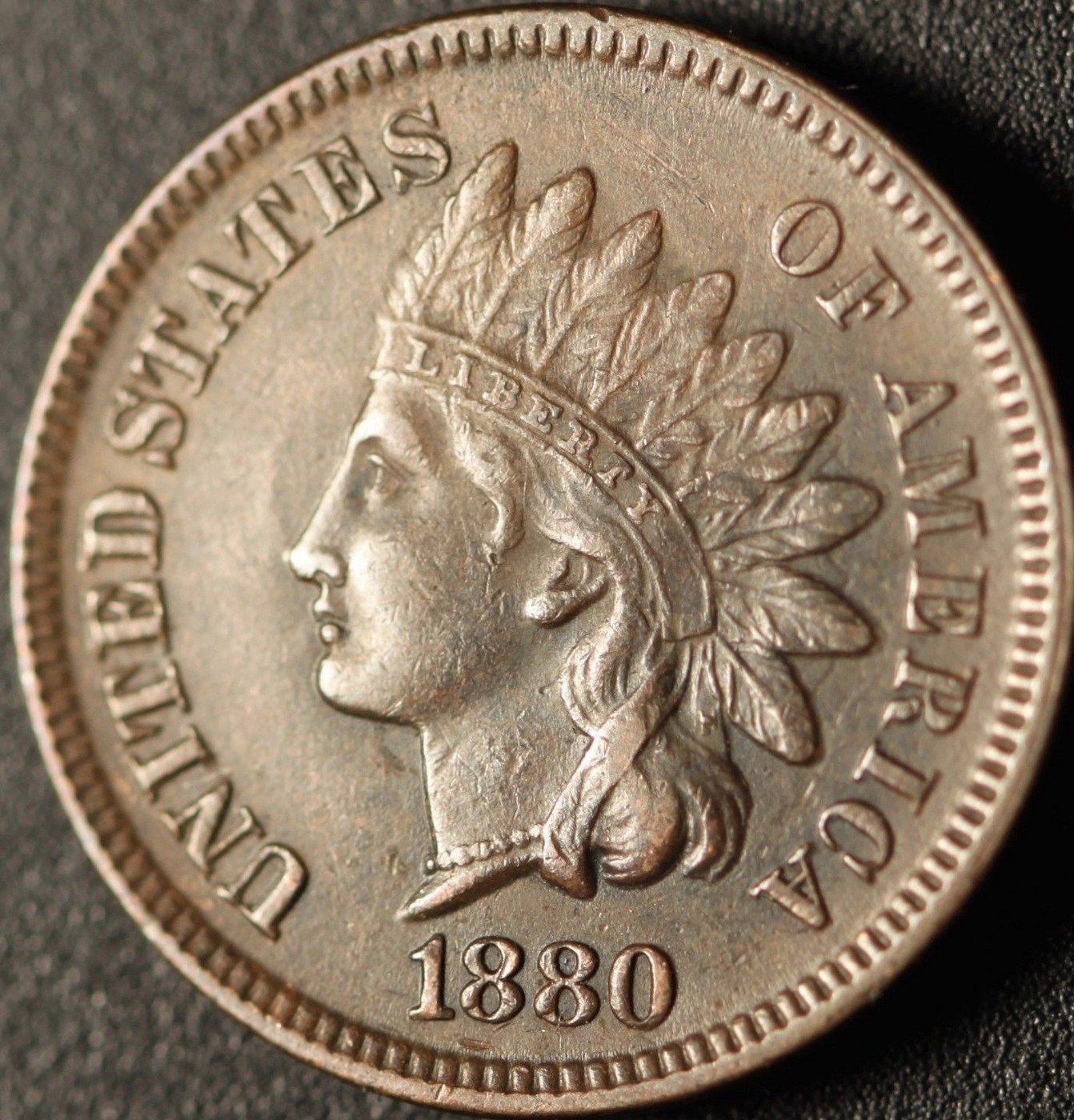 1880 PUN-005 - Indian Head Cent - Photo by Ed Nathanson