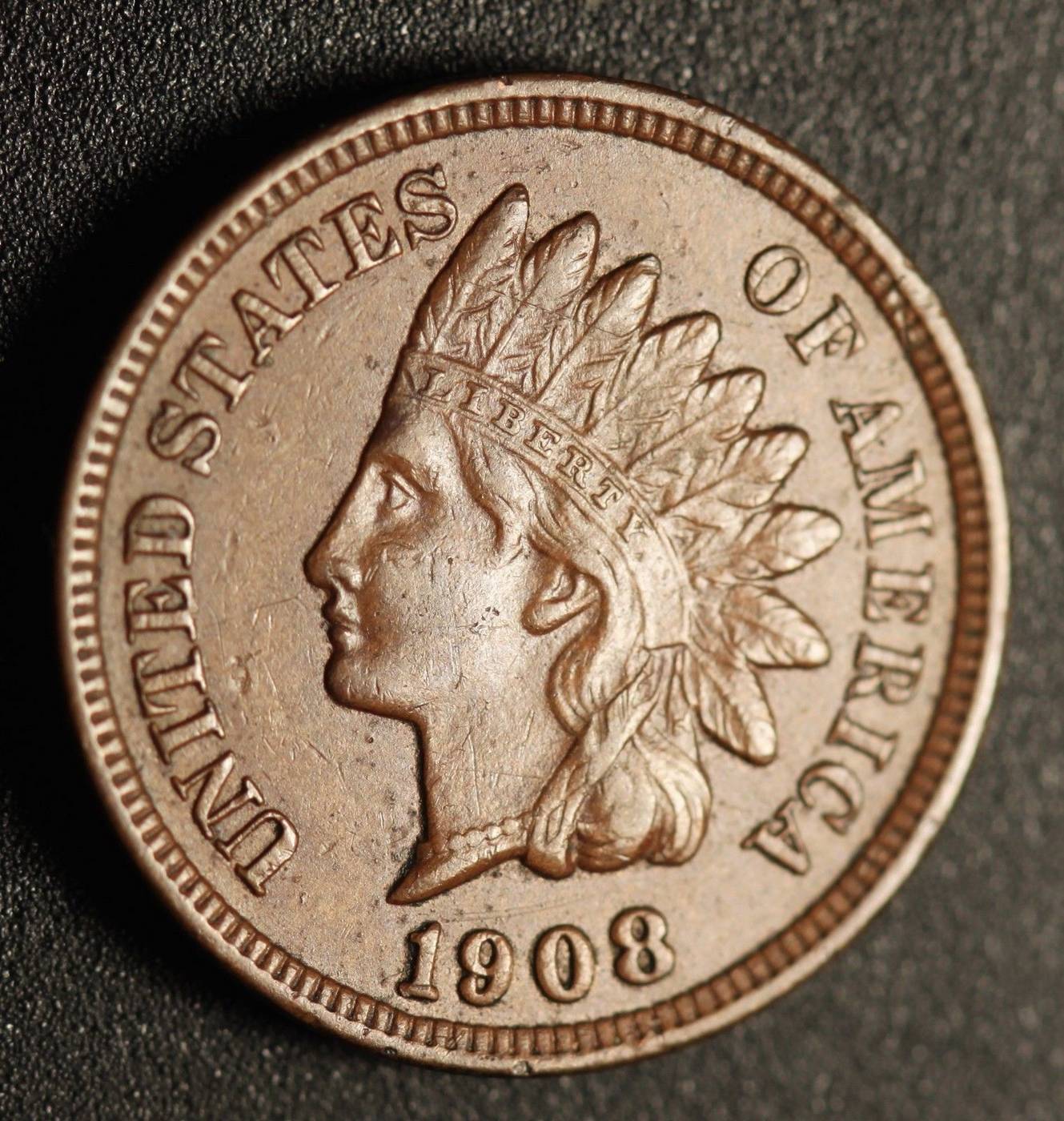 1908 RPD-017 - Indian Head Penny - Photo by Ed Nathanson