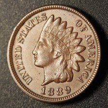 1889 RPD-014 - Indian Head Penny - Photo by Ed Nathanson