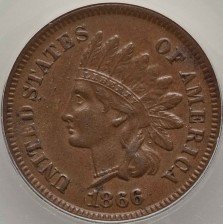 1866 Obverse of CUD-003 Photo courtesy of Heritage Auctions