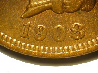 1908 RPD-020 - Indian Head Penny - Photo by David Poliquin
