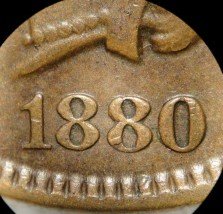 1880 PUN-010 - Indian Head Penny