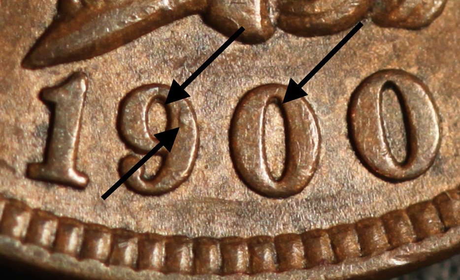 1900 RPD-026 - Indian Head Penny - Photo by Ed Nathanson