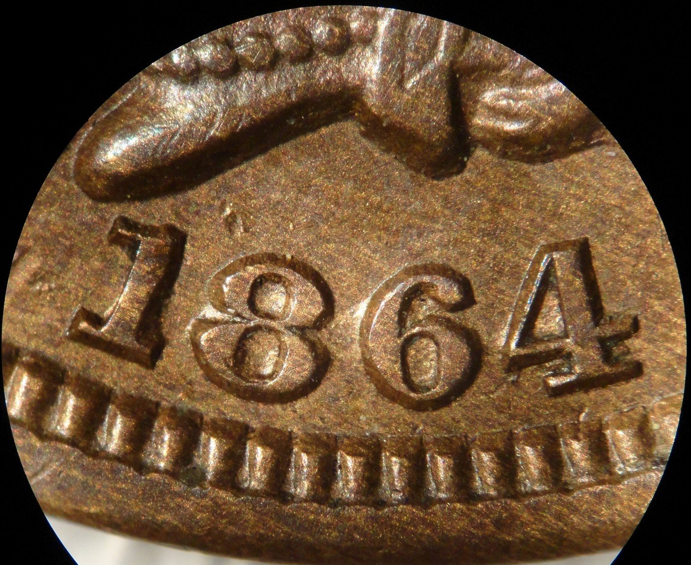 1864 No-L RPD-010 - Indian Head Penny