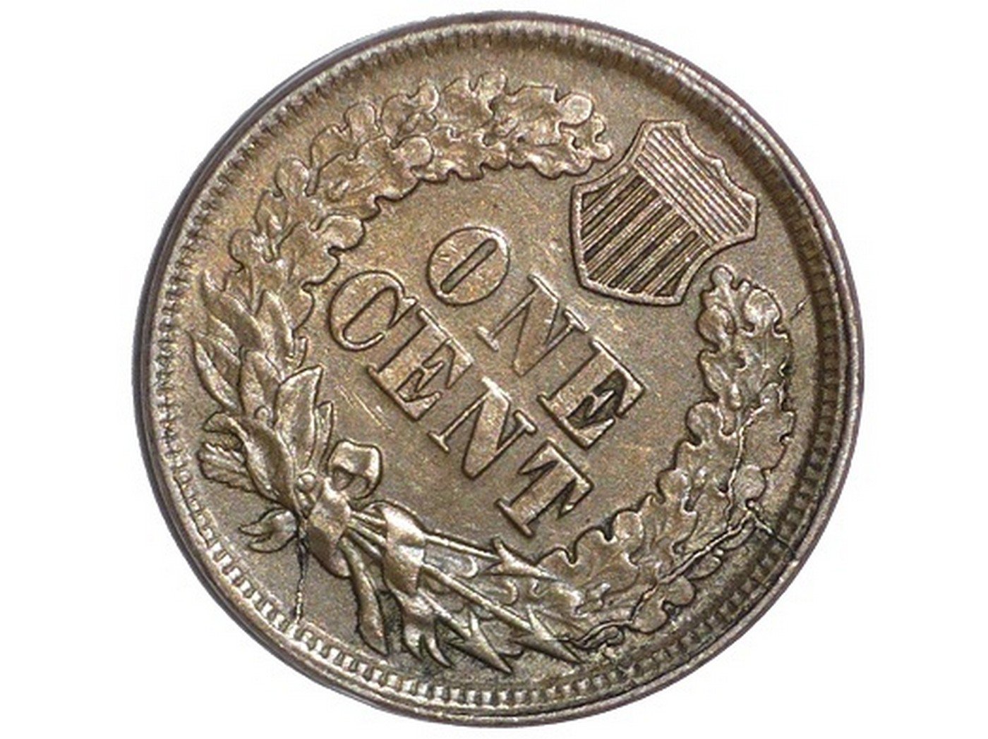 1863 CRK-004 - Indian Head Penny - Photo by David Poliquin