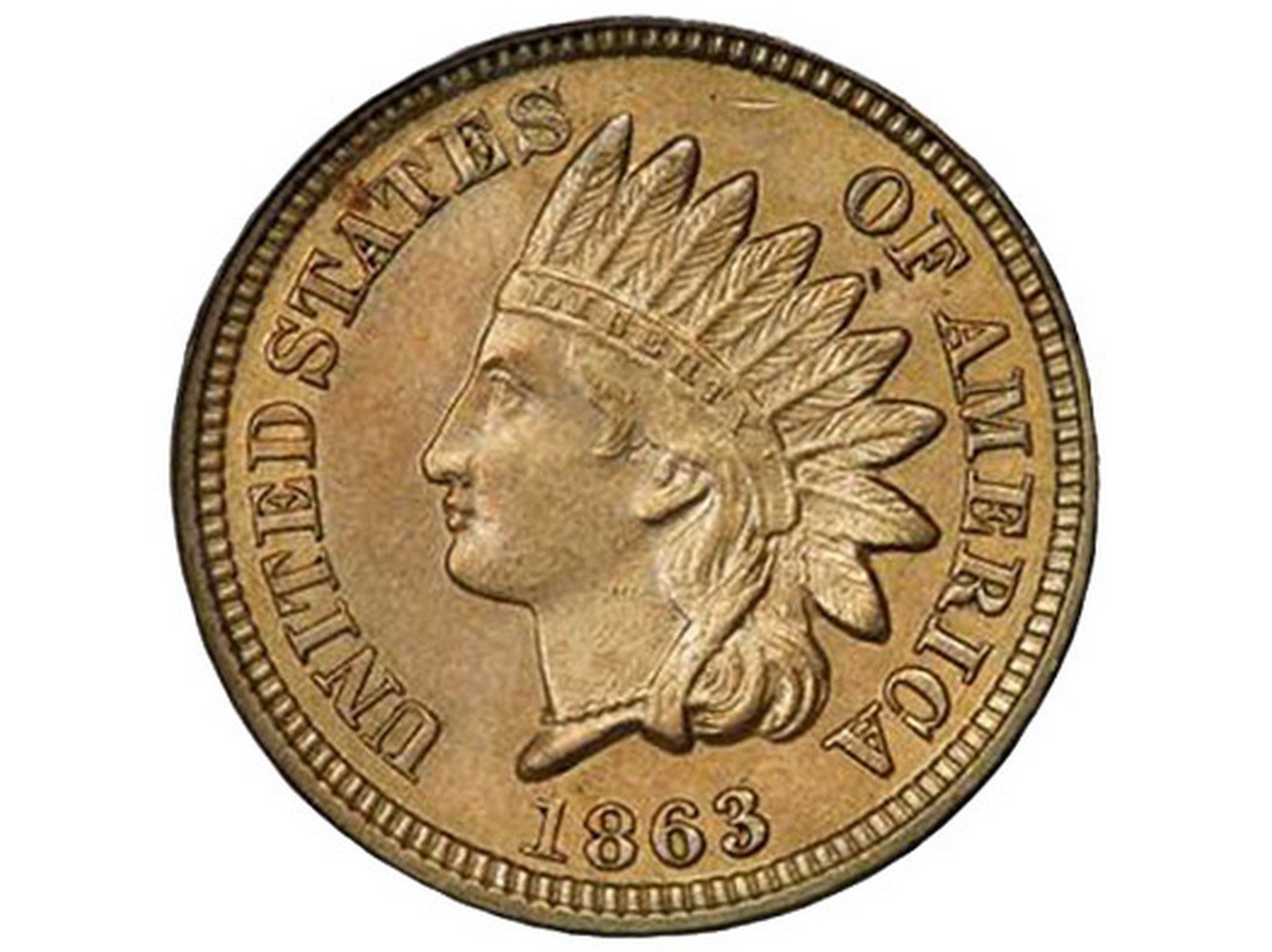 1863 Obverse of CUD-023 - Indian Head Penny - Photo by Todd Pollock of BluCCPhotos.com