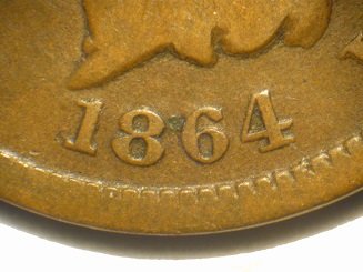1864 L Obverse of ROT-002 - Indian Head Penny - Photo by David Poliquin
