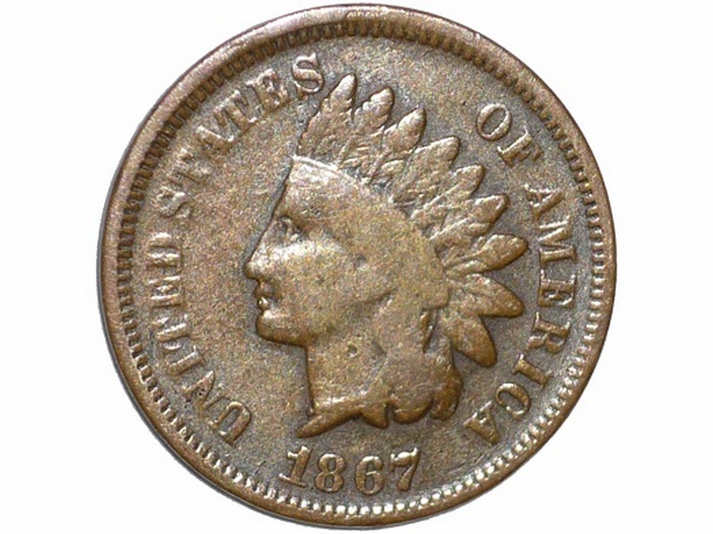 1867 RPD-003 - Indian Head Penny - Photo by David Poliquin