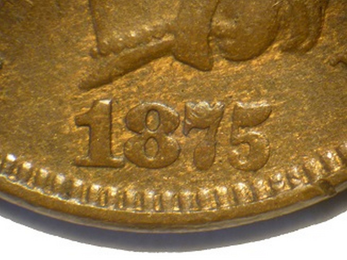 1875 RPD-011 - Indian Head Penny - Photo by David Poliquin