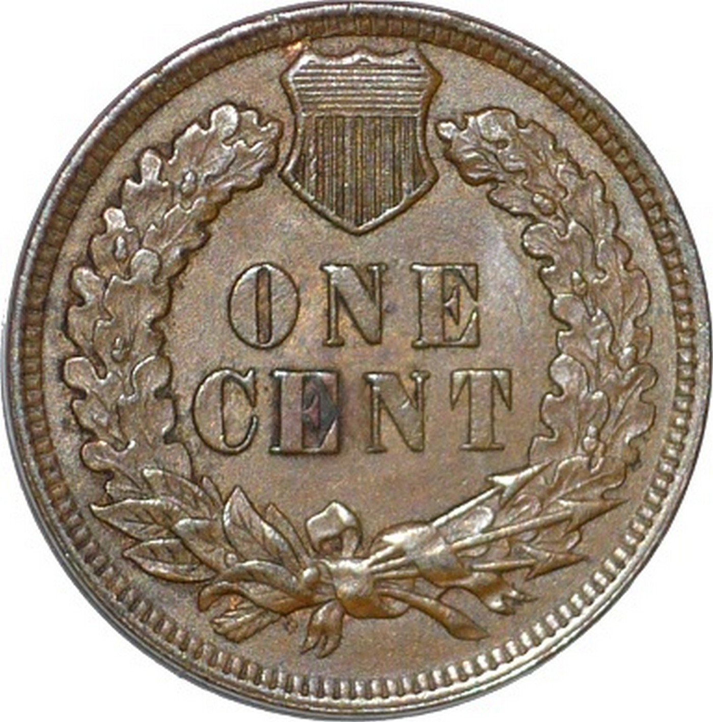 1898 Reverse of RPD-005 - Indian Head Penny - Photo by David Poliquin