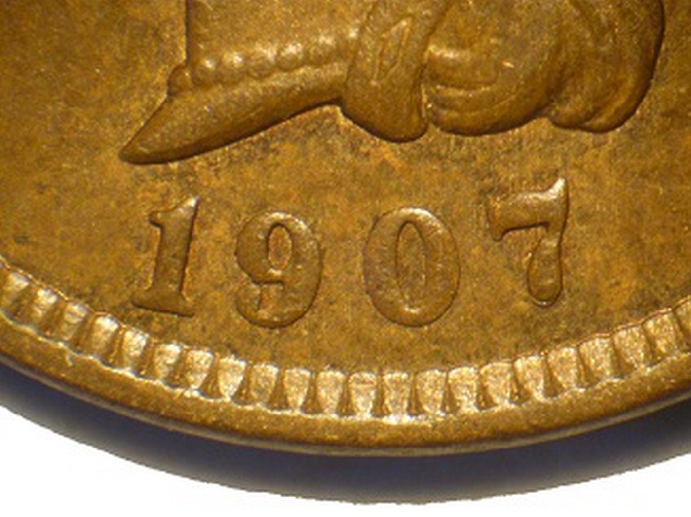 1907 RPD-013 - Indian Head Penny - Photo by David Poliquin