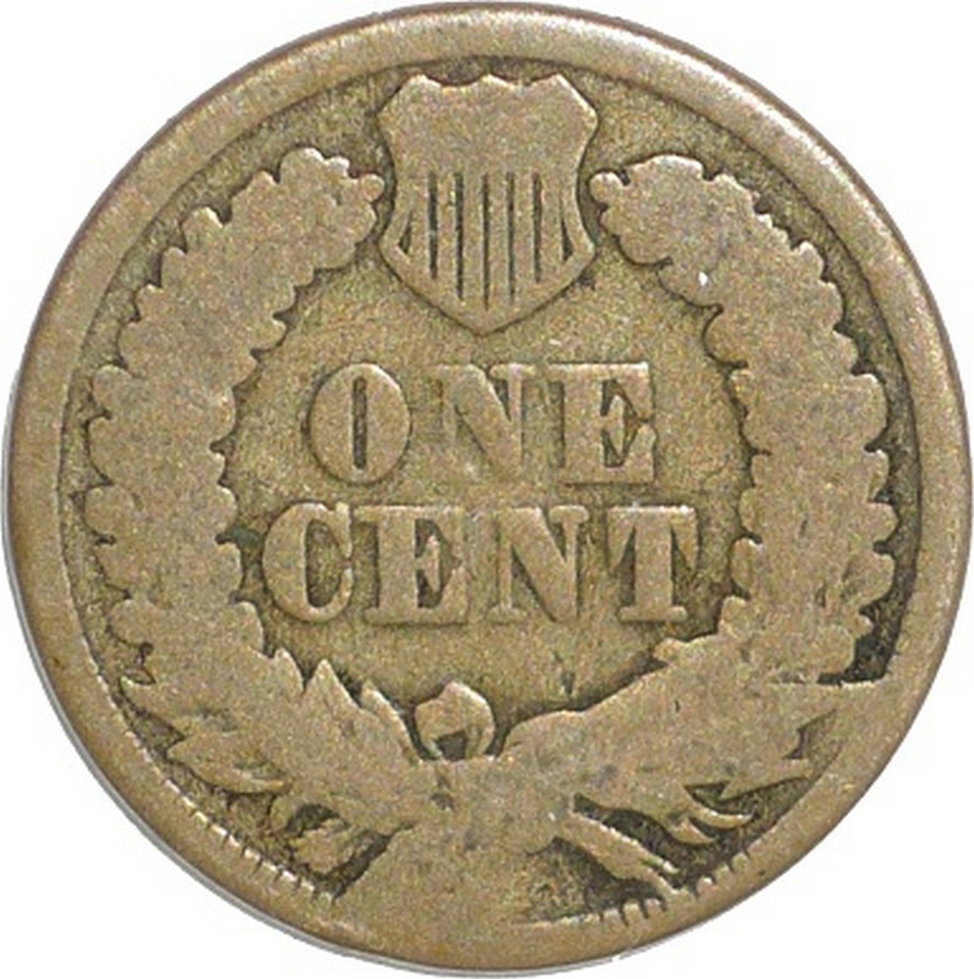 1862 CUD-015 - Indian Head Cent - Photo by David Poliquin