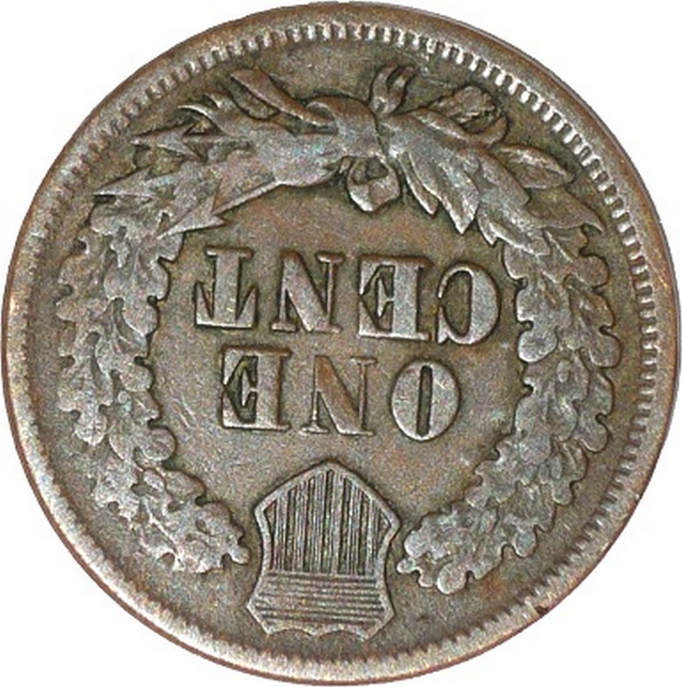 1864 No-L ROT-001 - Indian Head Penny - Photo by David Poliquin