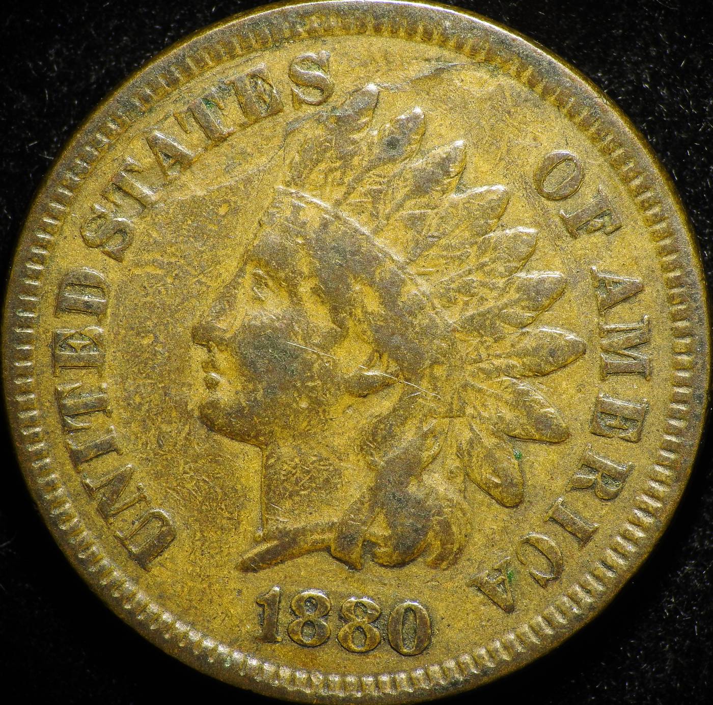 1880 PUN-013 - Indian Head Penny