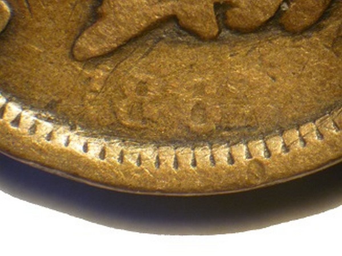 Obverse of 1862 CUD-022 - Indian Head Penny - Photo by David Poliquin
