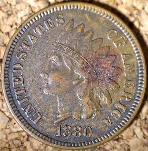 1880 ODD-004 - Indian Head Penny - Photo by David Killough